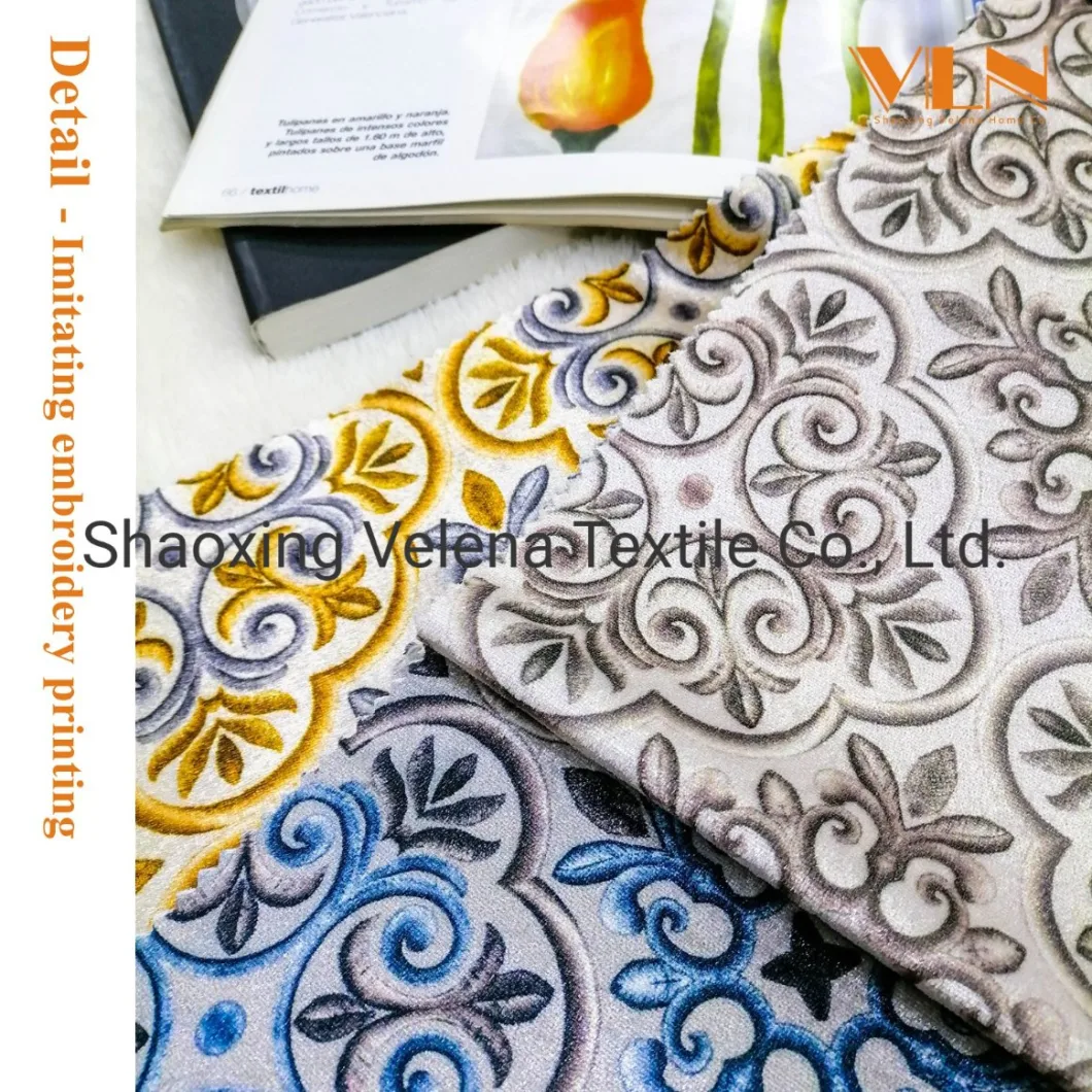 New Arrival FDY Velvet Fabric Printing Home Textile Sofa Fabric